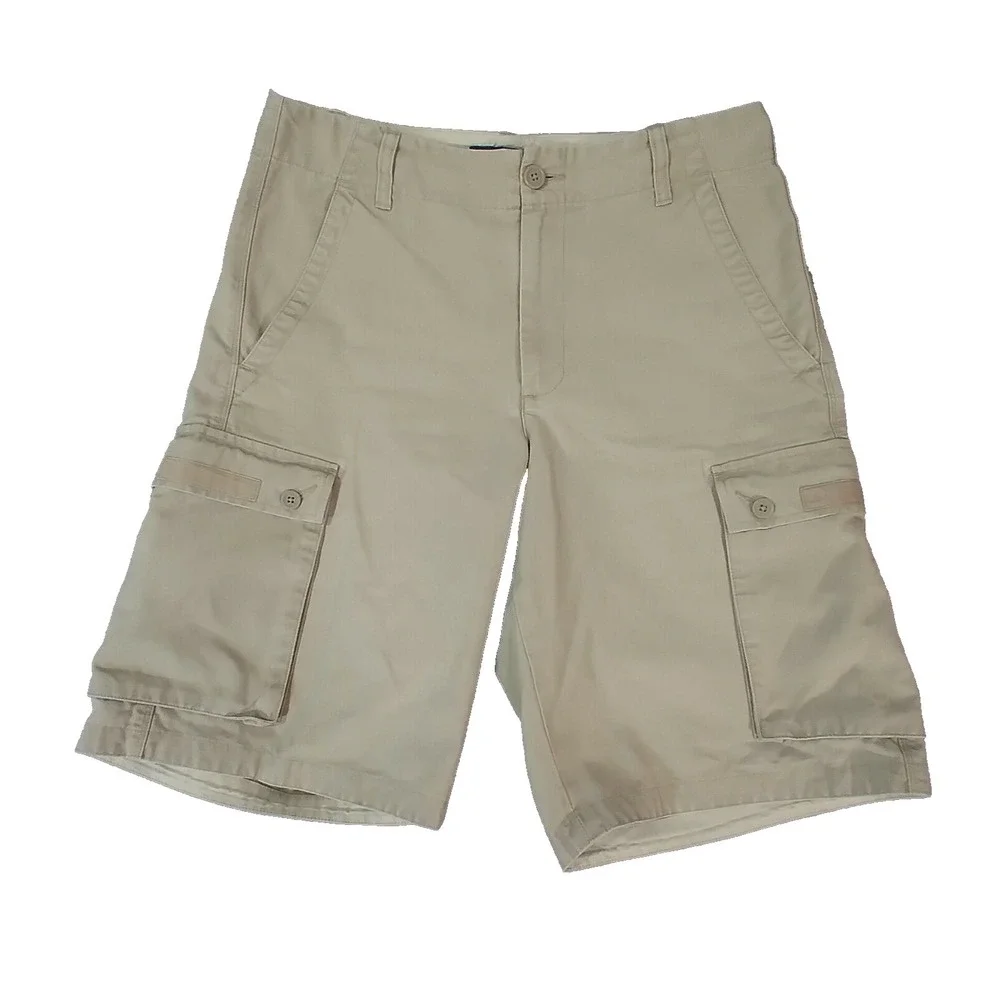 Banana Republic cargo shorts men's 31 x 11 khaki tan cotton Outdoor hiking Urban